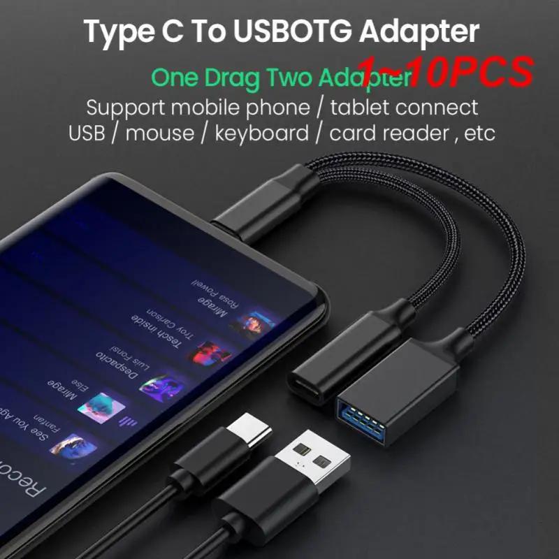 USB C OTG ̺ , CŸ to USB A  ̺, ƮϿ PD  Ʈ , 2 in 1, 1-10PCs